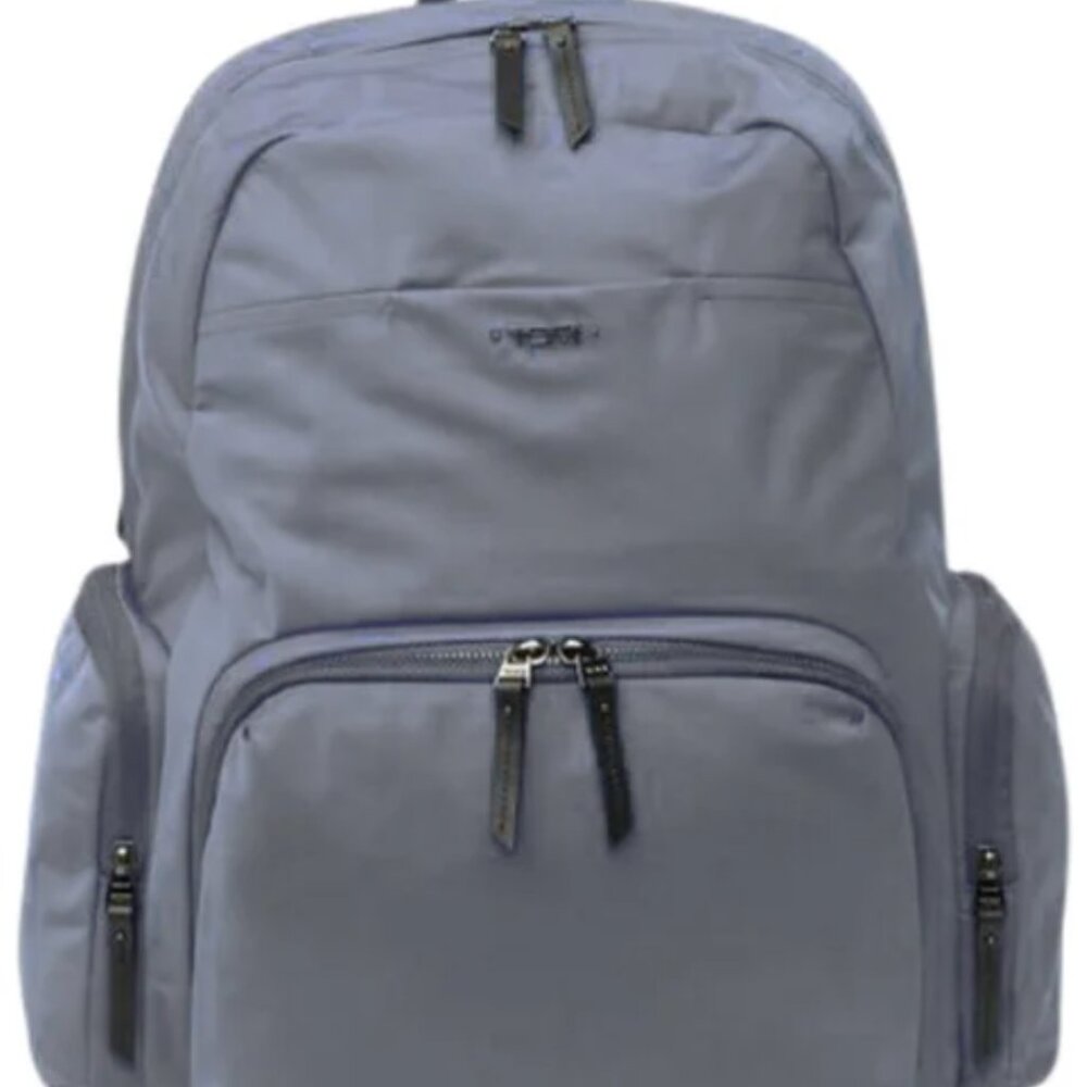 Tumi Backpack in Stone (Gray/Silver) - EUC!